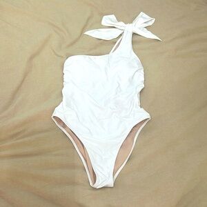 Victoria’s Secret one shoulder one piece swimsuit with bow tie strap